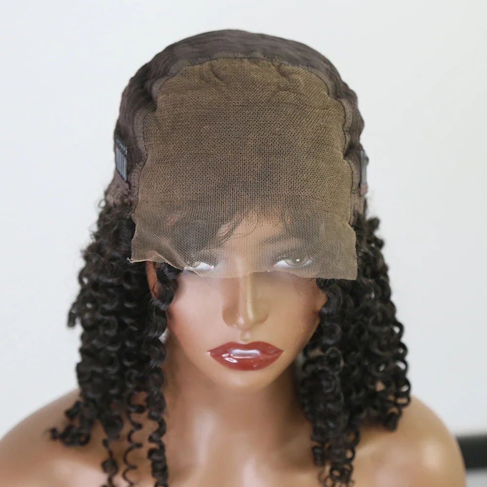 18 Inch 150% Density Curly Natural Color 5x5 Lace Front Wig for Sale Y51122 - Image 6