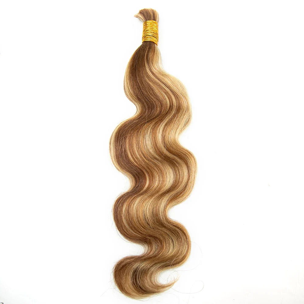 #27/#30/#613 Mix Color Blend Body Wave Bulk Human Braiding Hair - Image 7
