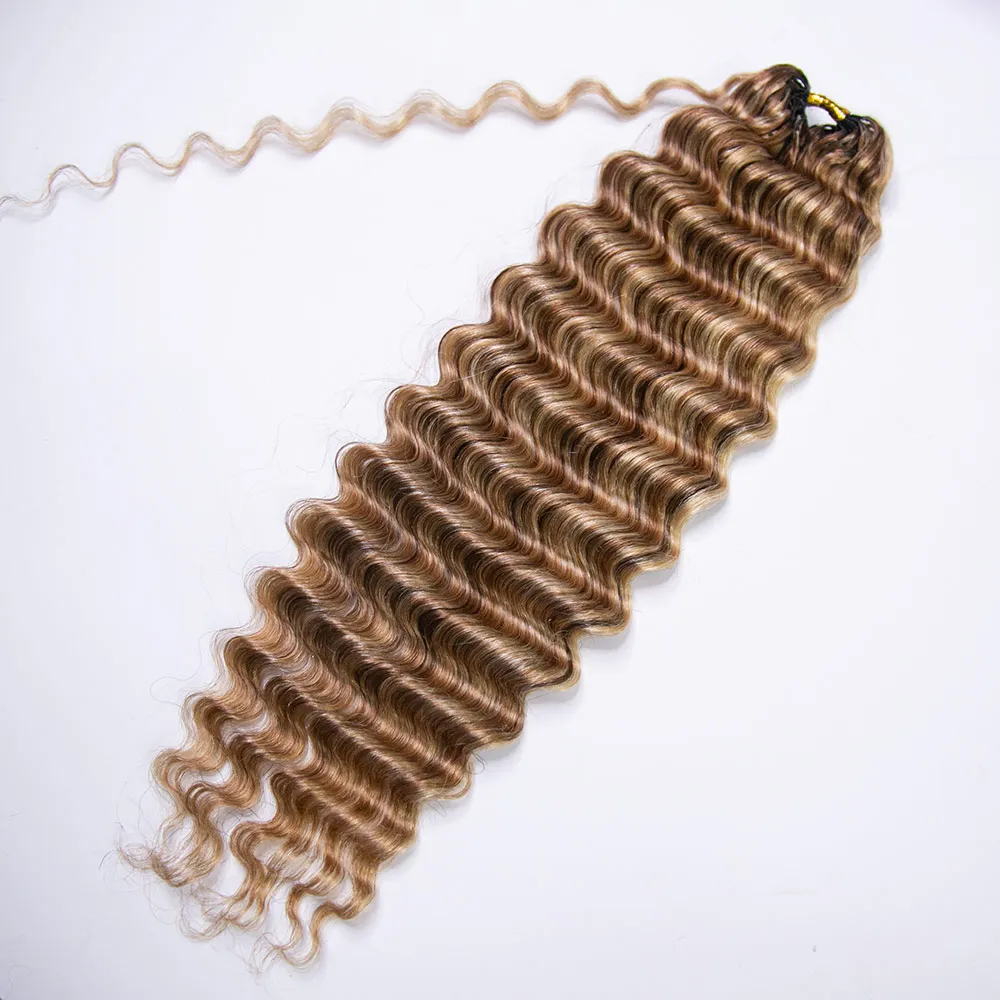 #27/30/613 Mix Color Blend Deep Wave Human Crochet Hair - Image 5