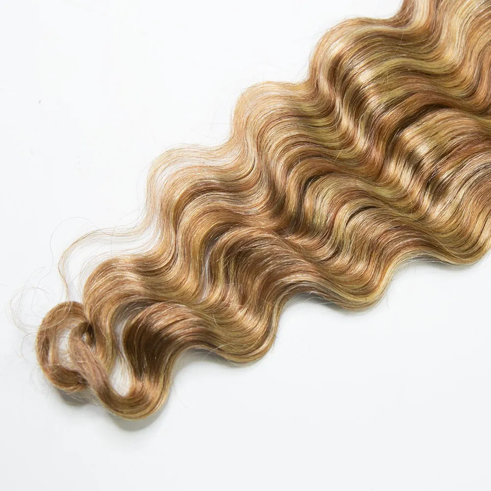 #27/30/613 Mix Color Blend Loose Deep Wave Human Crochet Hair for Boho Braids - Image 4