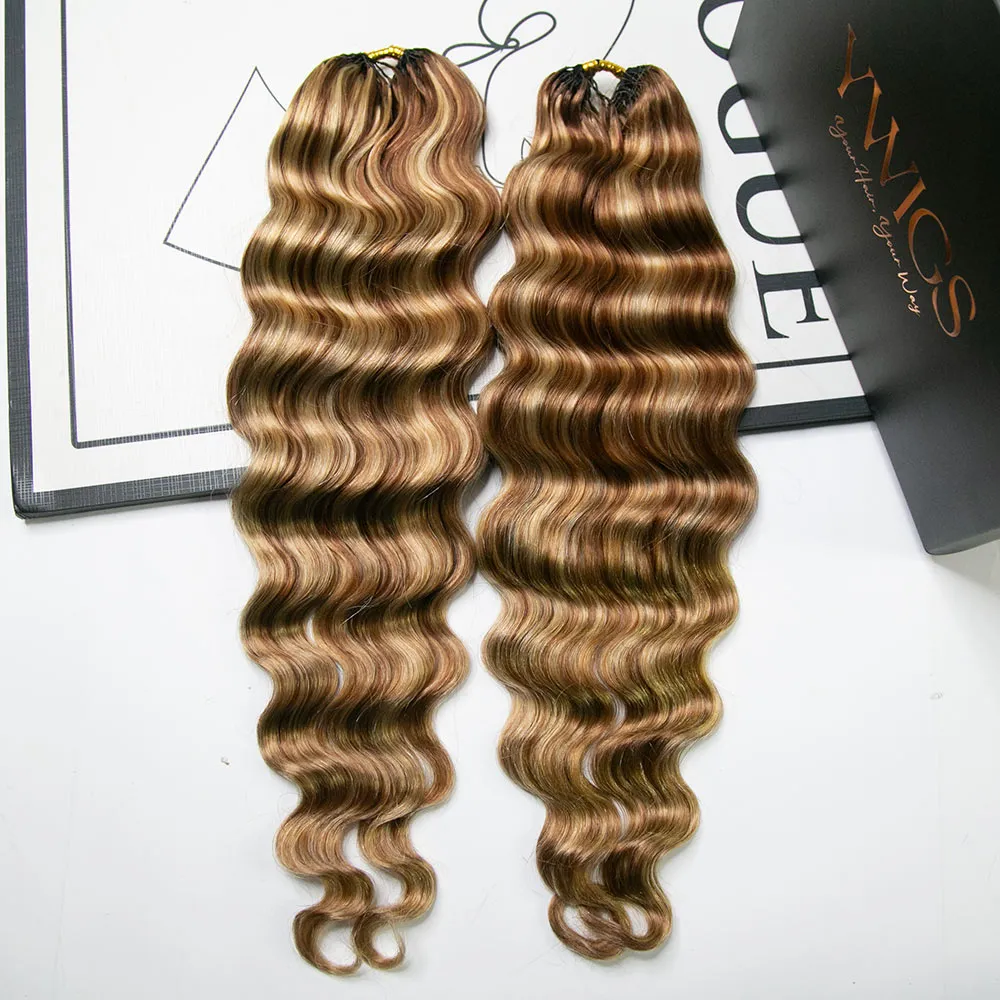 #27/30/613 Mix Color Blend Loose Deep Wave Human Crochet Hair for Boho Braids - Image 6