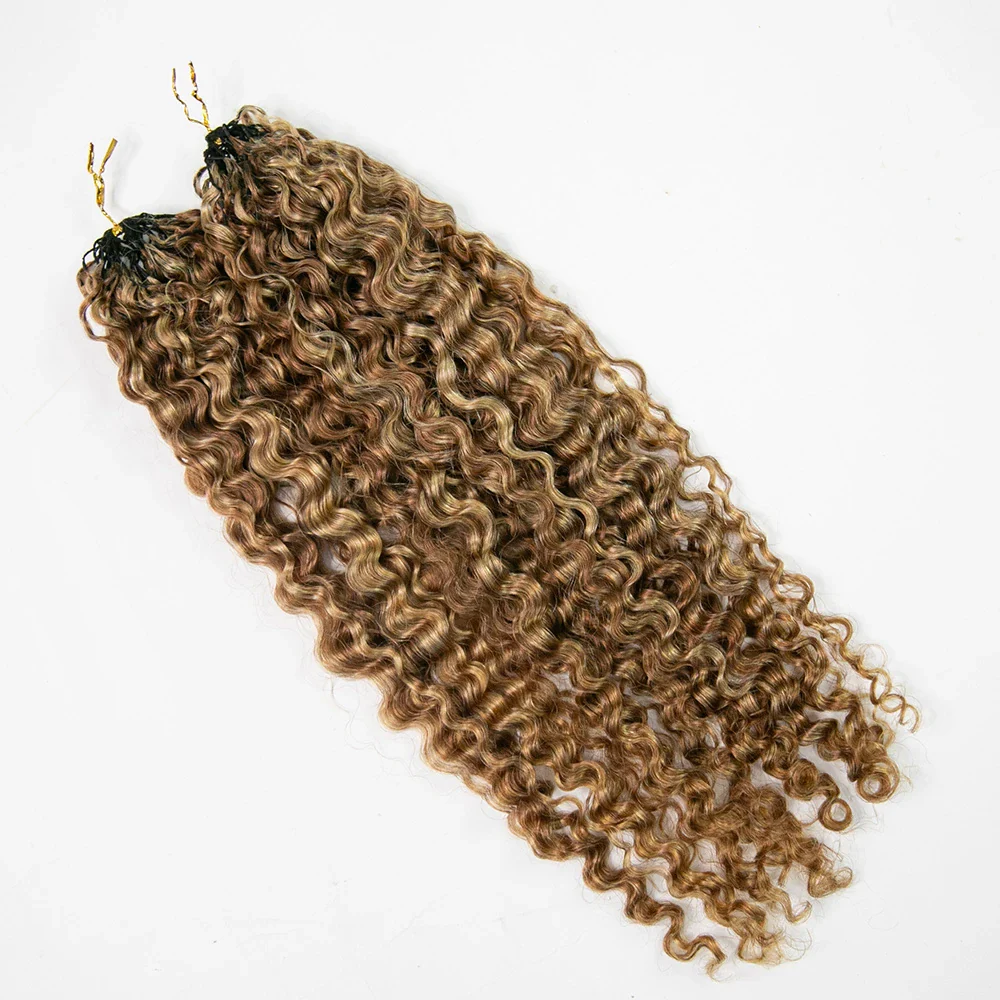 #27/30 Mix Color Blend Water Deep Wave Feather Crochet Hair - Image 2
