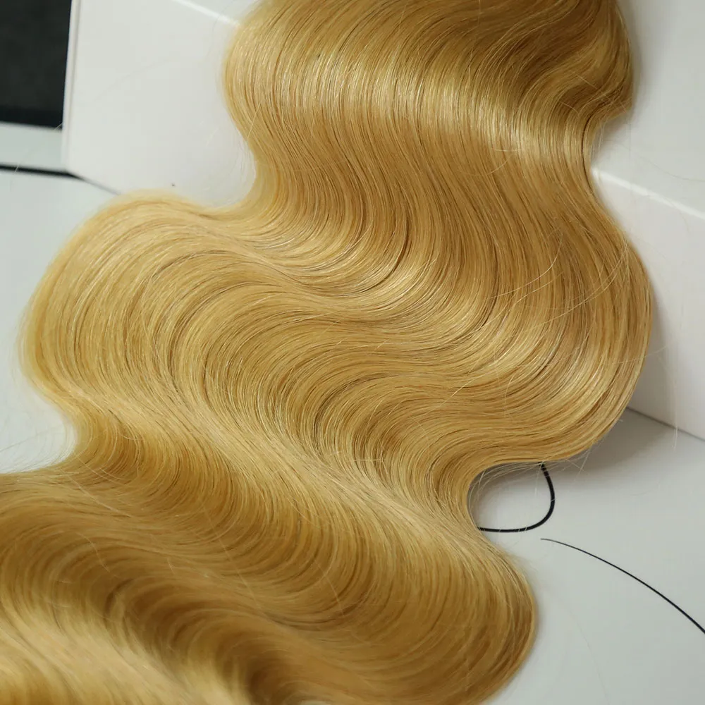 #27 Honey Blonde Body Wave Bulk Human Braiding Hair - Image 5