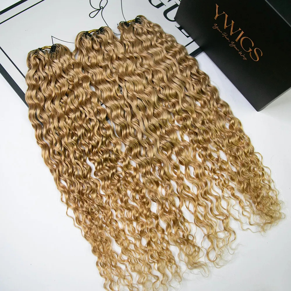 #27 Honey Blonde Spanish Curl Human Crochet Hair