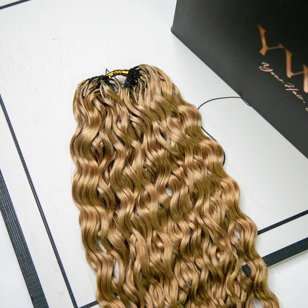 #27 Honey Blonde Spanish Curl Human Crochet Hair - Image 3