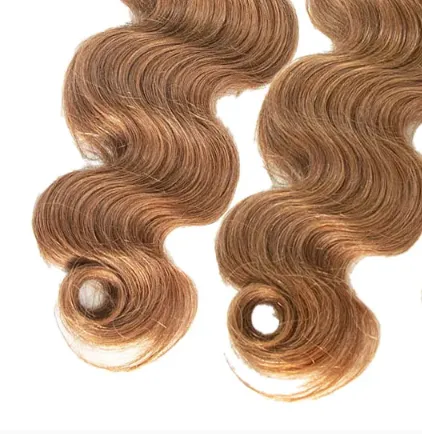 #30 Light Brown Body Wave Bulk Human Braiding Hair - Image 6