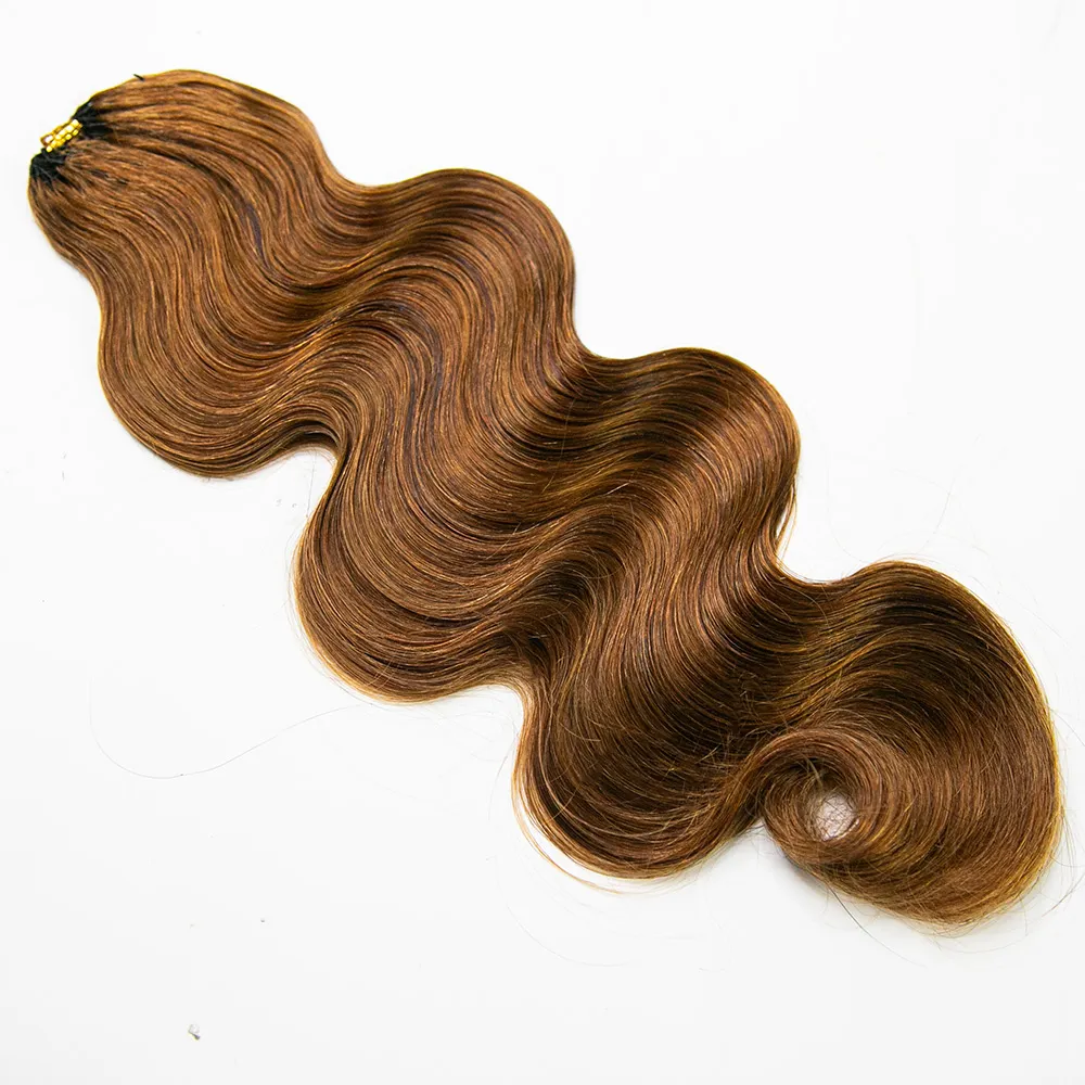 #30 Light Brown Body Wave Human Crochet Hair for Braiding - Image 6