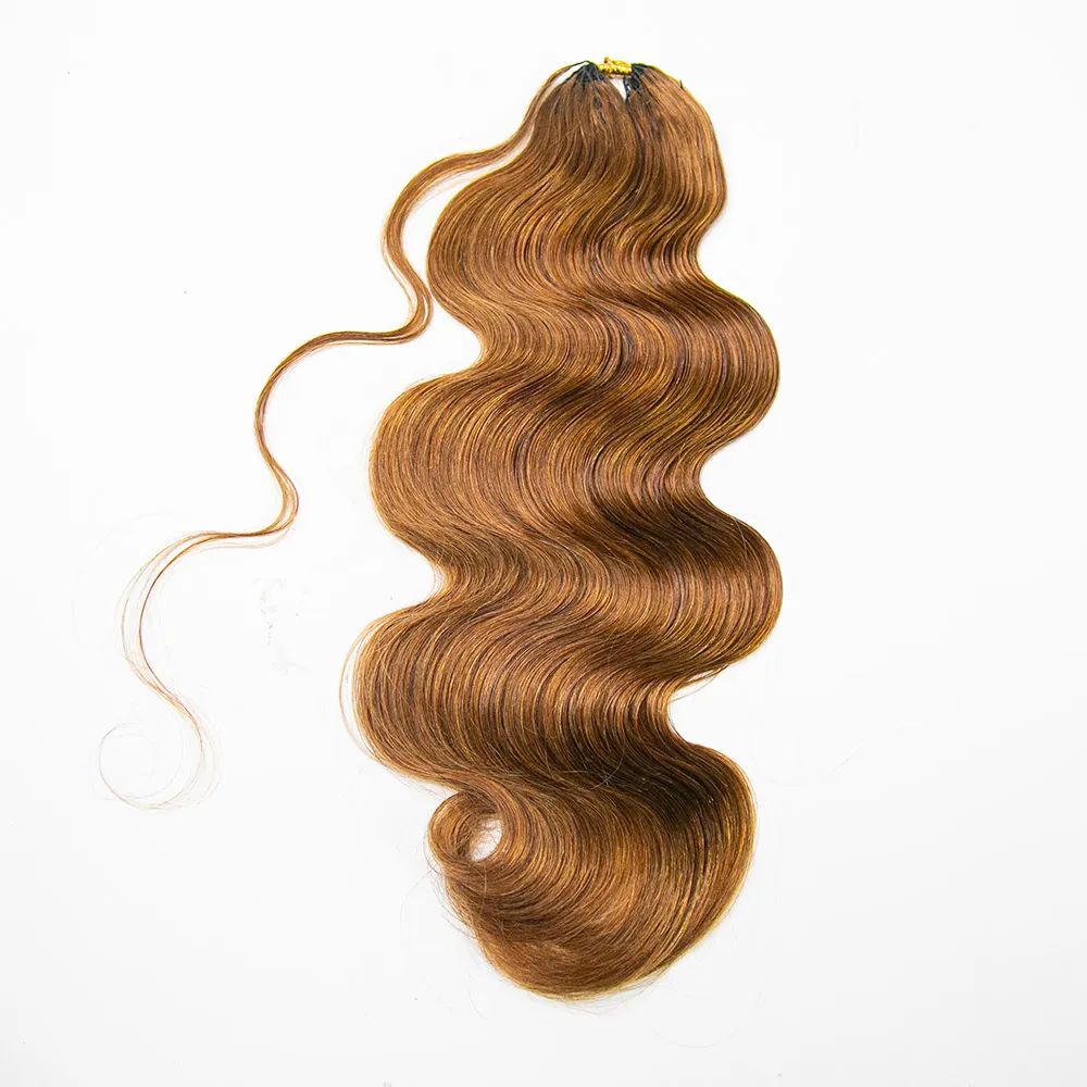 #30 Light Brown Body Wave Human Crochet Hair for Braiding - Image 7