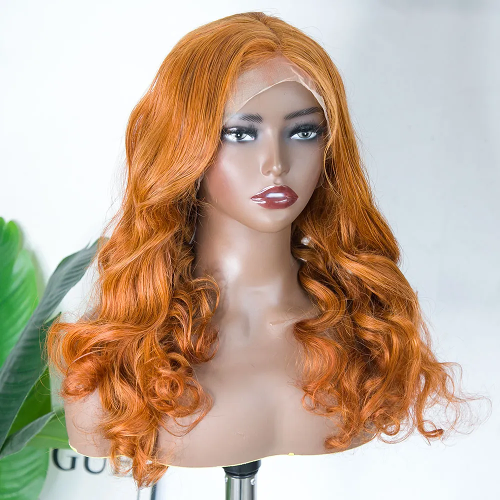 #350 Ginger Color Body Wave 13x4 Lace Front Wig for Sale Y250403 - Image 4