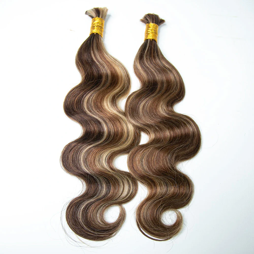 #4/#27/#30 Mix Color Blend Body Wave Bulk Human Braiding Hair - Image 5