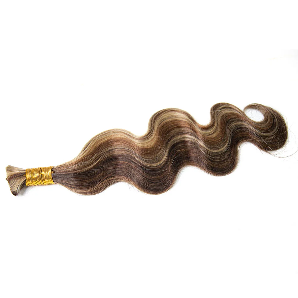 #4/#27/#30 Mix Color Blend Body Wave Bulk Human Braiding Hair - Image 7