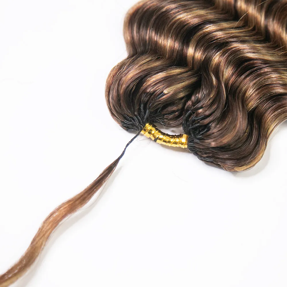 #4/27/30 Mix Color Blend Deep Wave Human Crochet Hair - Image 7