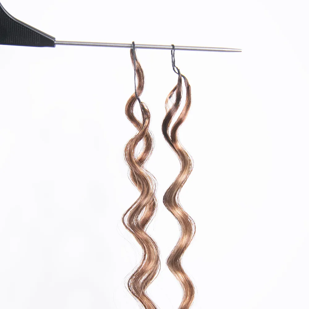 #4/27/30 Mix Color Blend Deep Wave Human Crochet Hair - Image 8