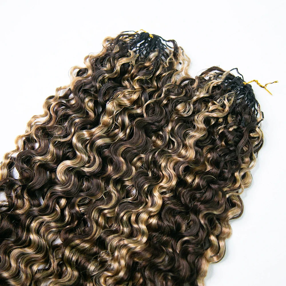 #4/27 Mix Color Blend Water Deep Wave Human Crochet Hair - Image 5