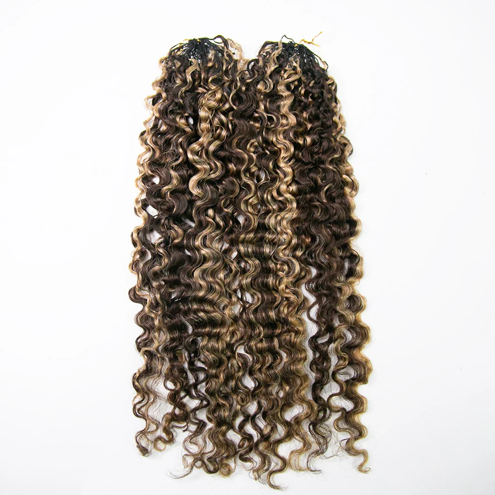 #4/27 Mix Color Blend Water Deep Wave Human Crochet Hair - Image 9