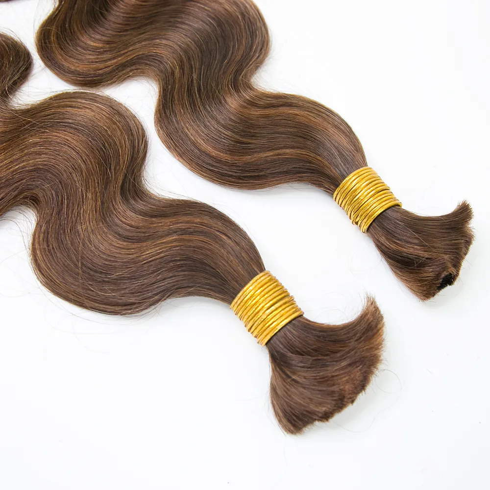 #4/#30 Mix Color Blend Body Wave Bulk Human Braiding Hair - Image 7