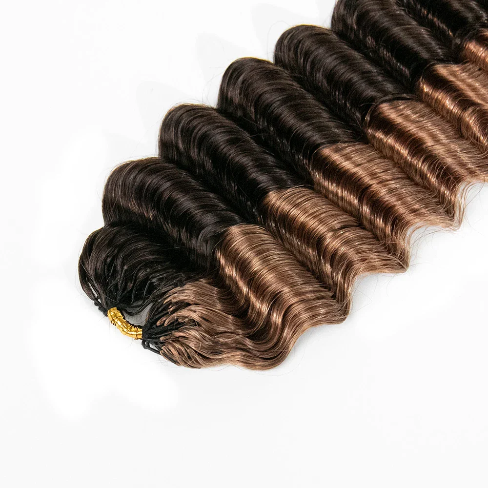 #4/#30 Mix Color Blend Deep Wave Crochet Human Hair - Image 5