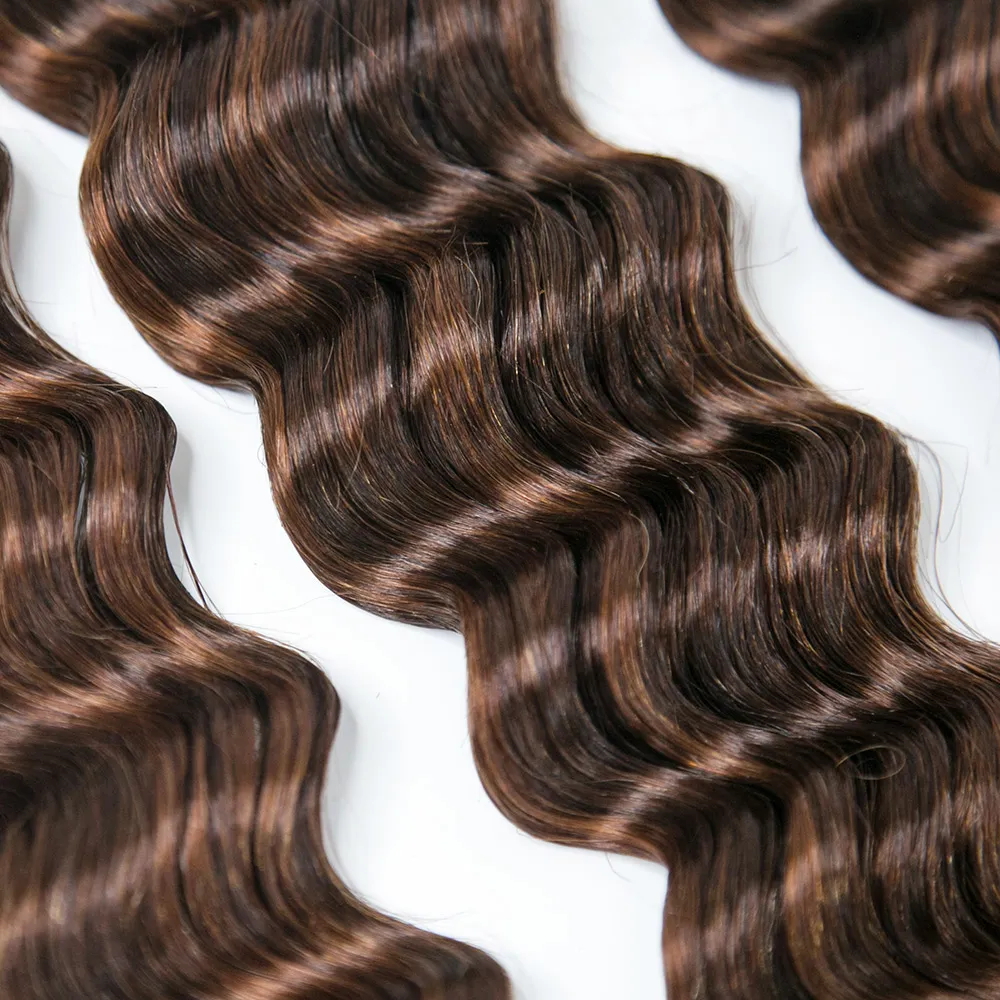 #4/#30 Mix Color Blend Loose Deep Wave Bulk Human Braiding Hair - Image 8