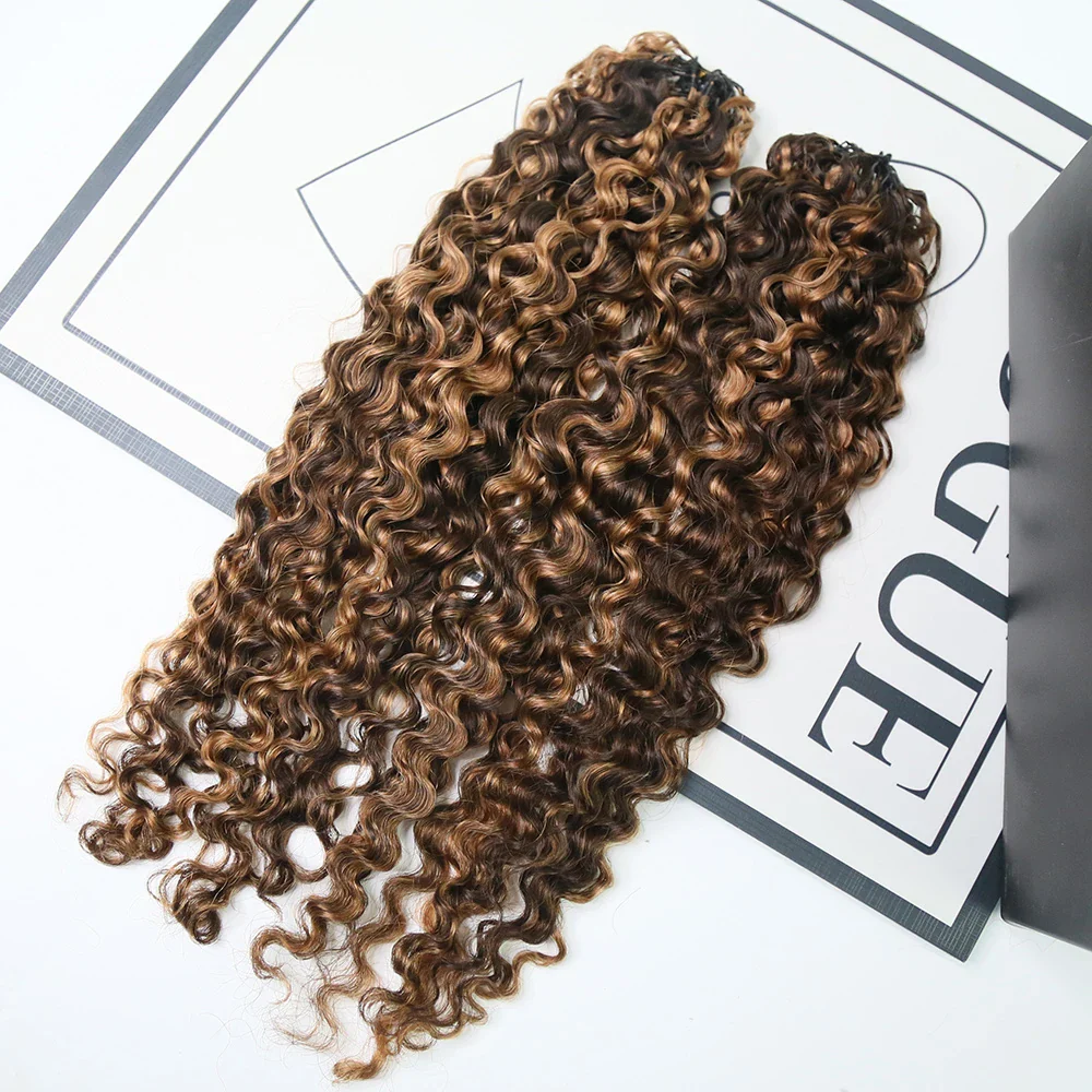#4/30 Mix Color Blend Water Deep Wave Feather Crochet Hair - Image 4