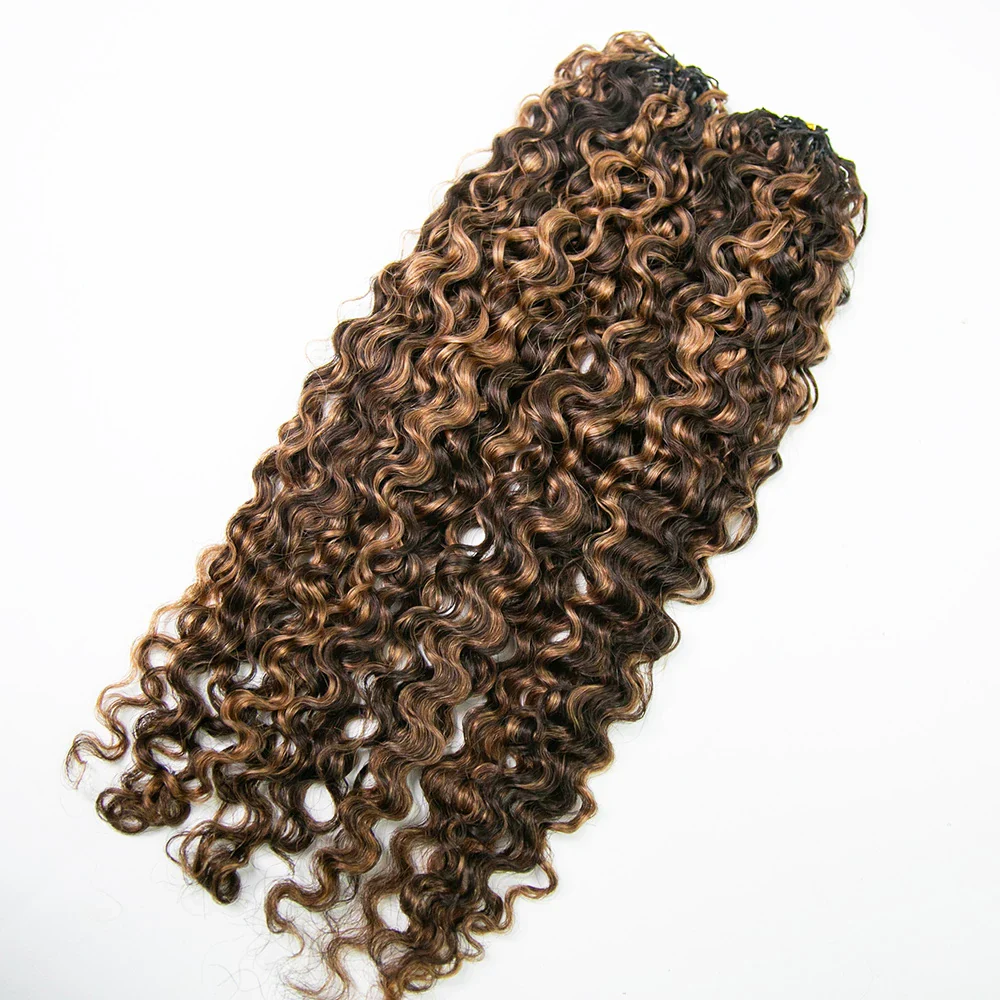 #4/30 Mix Color Blend Water Deep Wave Feather Crochet Hair - Image 8