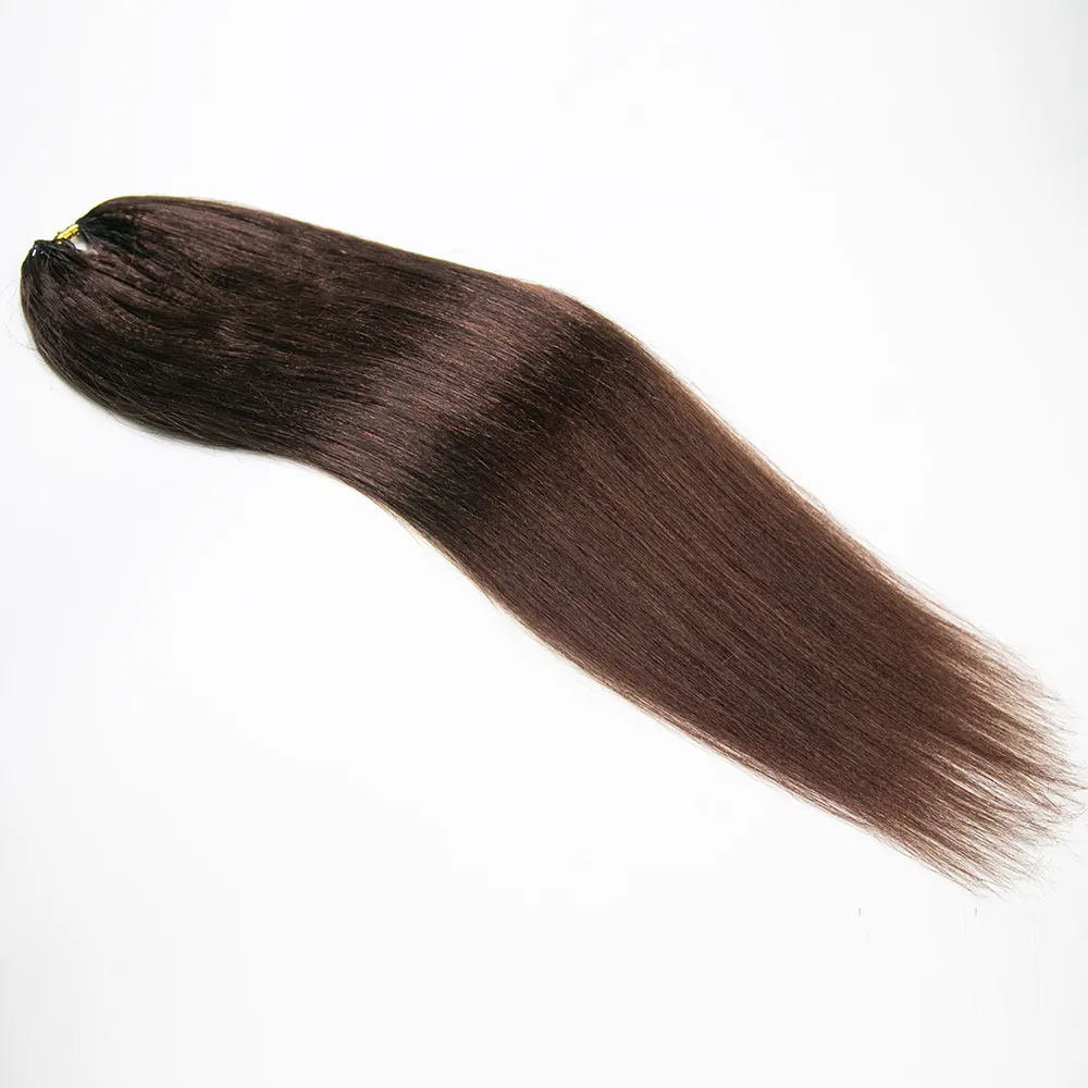 #4 Medium Brown Light Yaki Human Crochet Hair - Image 6