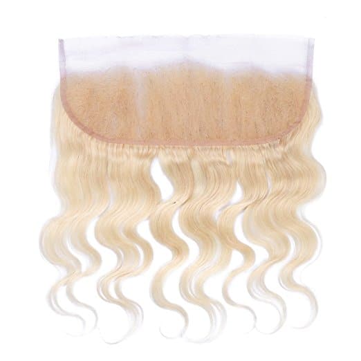 #613 Blonde Body Wave Brazilian Hair Bundles with HD Lace 13x4 Lace Frontal - Image 3