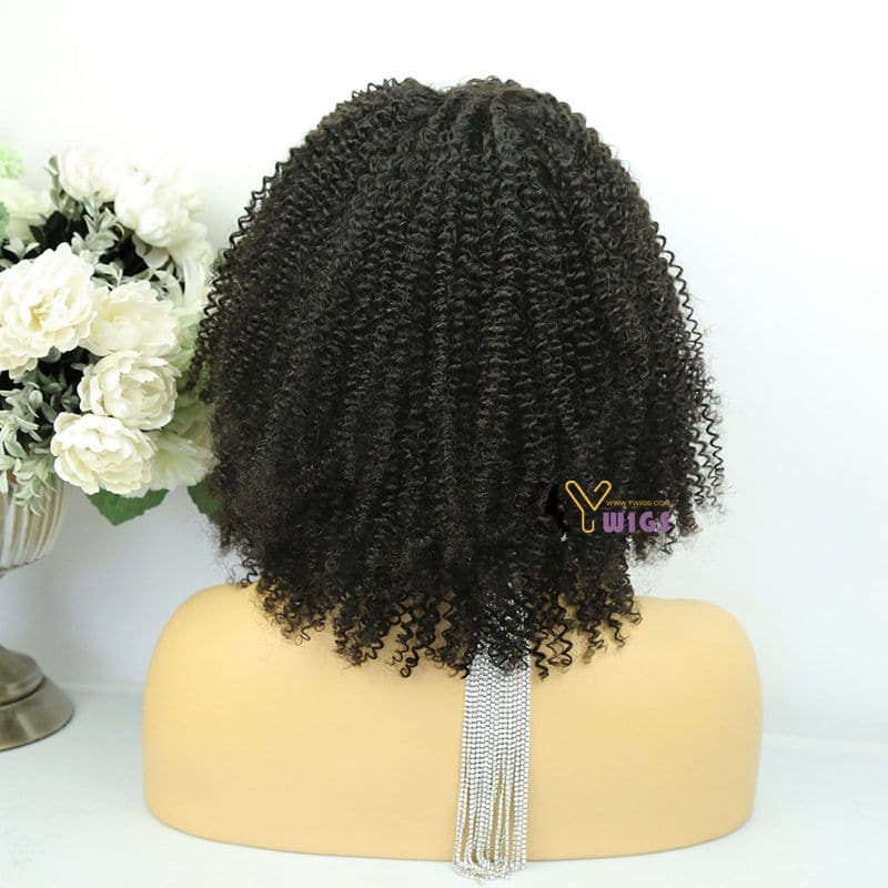 Ashley Kinky Curly Human Hair Headband Wig - Image 7