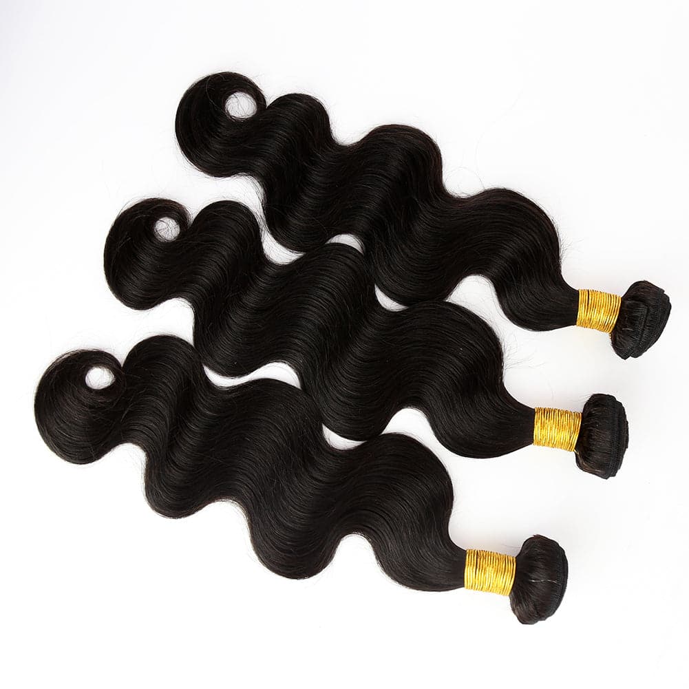 Cambodia Virgin Hair Body Wave Human Hair Bundles Natural Color - Image 3