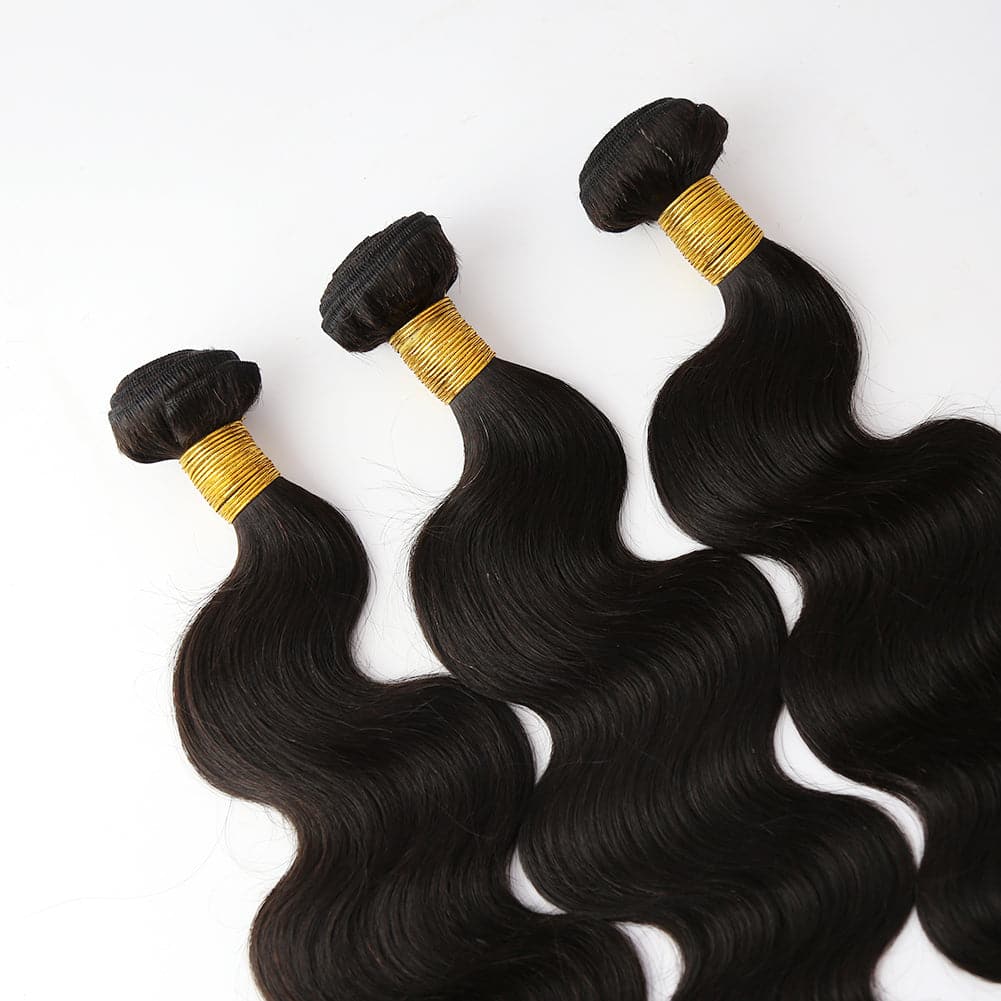 Cambodia Virgin Hair Body Wave Human Hair Bundles Natural Color - Image 4