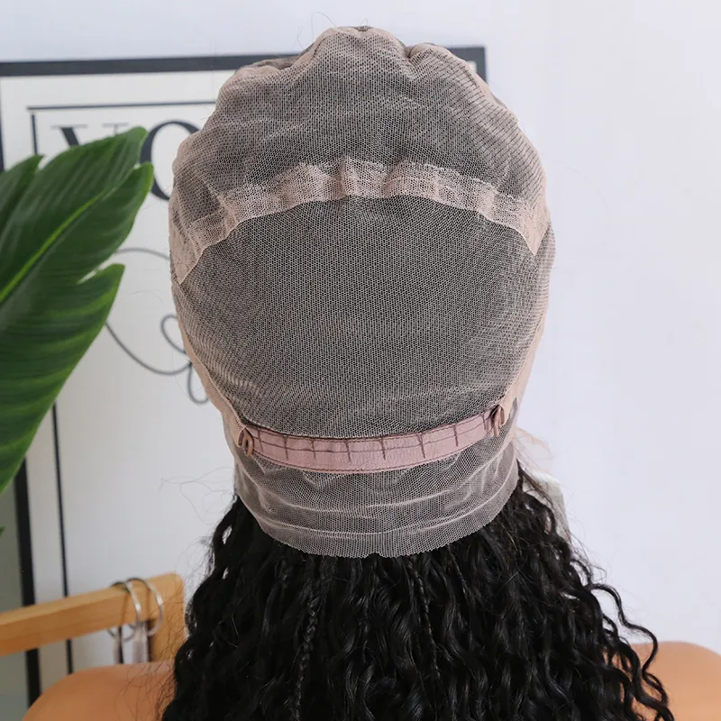 Bohemian Knotless HD Lace Human Hair Full Lace Braided Wig - Image 7