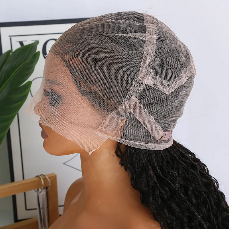 Bohemian Knotless HD Lace Human Hair Full Lace Braided Wig - Image 8