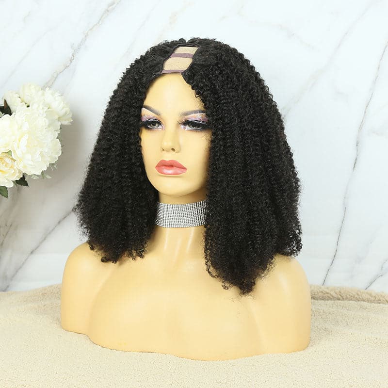 Brazilian Afro Kinky Curly Texture U Part Wigs AU15 - Image 5