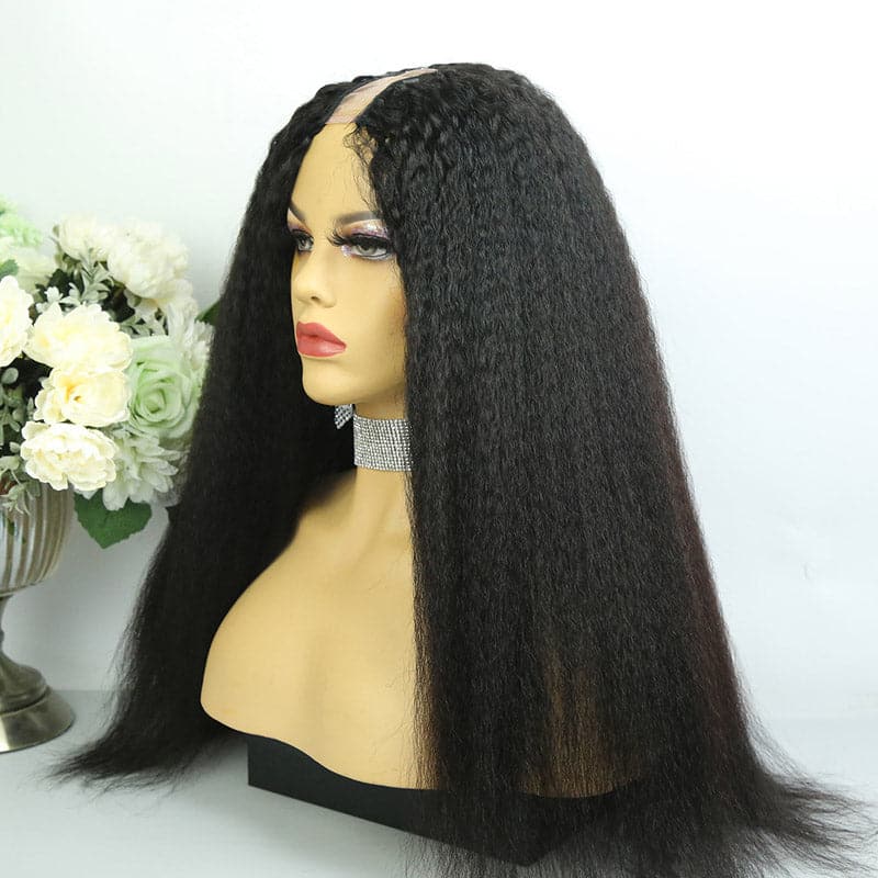 Brazilian Kinky Straight Texture U Part Wigs AU11 - Image 4
