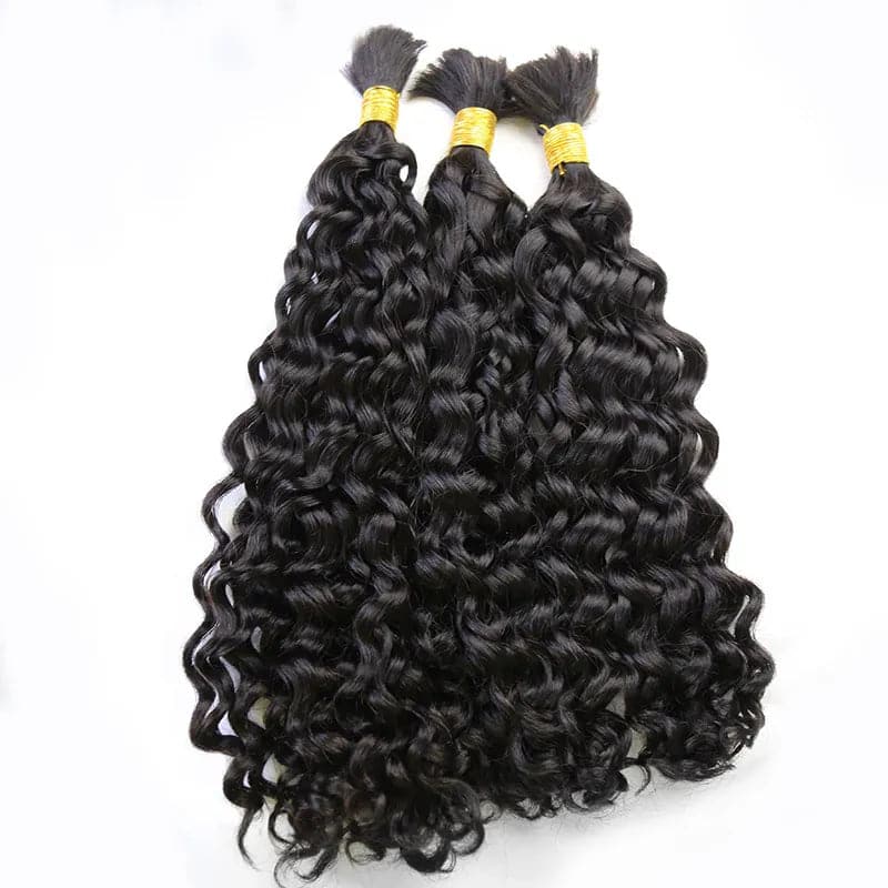 Double Drawn Burmese Natural Wave Human Braiding Hair - Image 6