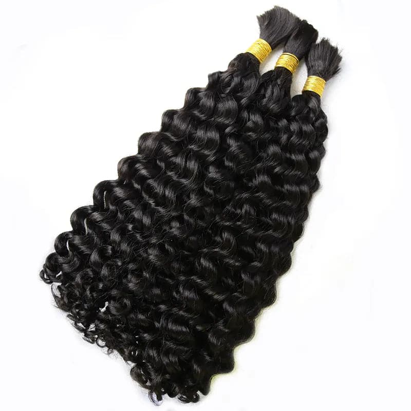 Double Drawn Burmese Water Wave Human Braiding Hair - Image 7