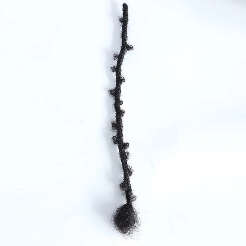 Butterfly Distressed Boho Loc Extensions Human Hair - Natural Black #1B - Image 6