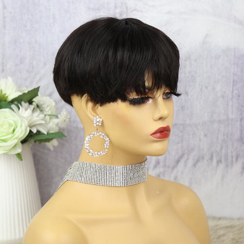 Clip in Human Hair Wiglets for Women Full Machine Made - Image 3