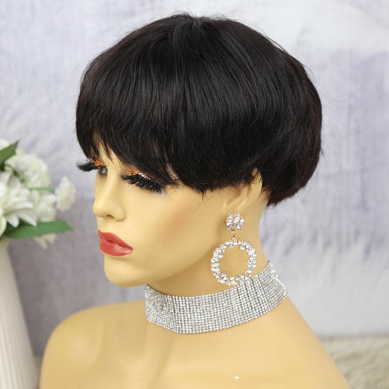 Clip in Human Hair Wiglets for Women Full Machine Made - Image 4