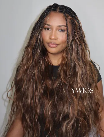 Color #8 Light Brown Body Wave Bulk Human Braiding Hair - Image 3