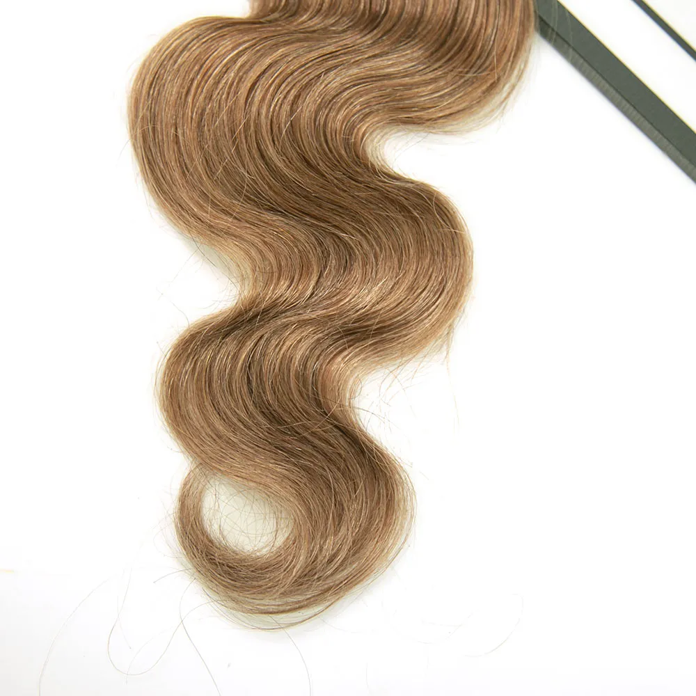 Color #8 Light Brown Body Wave Bulk Human Braiding Hair - Image 7