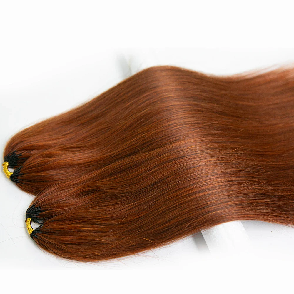 Pre-Order Copper Color Silky Straight Feather Crochet Hair Human Hair - Image 5
