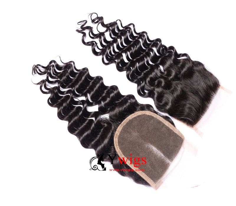Natural Color Brazilian Hair Deep Curly 5x5 HD Lace Closure LSB10 - Image 3