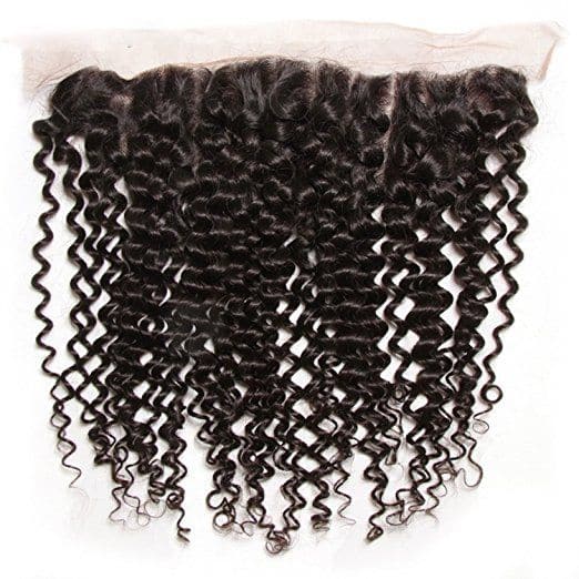 Deep Curly Brazilian Hair Bundles with HD Lace 13x4 Lace Frontal PLB10 - Image 4