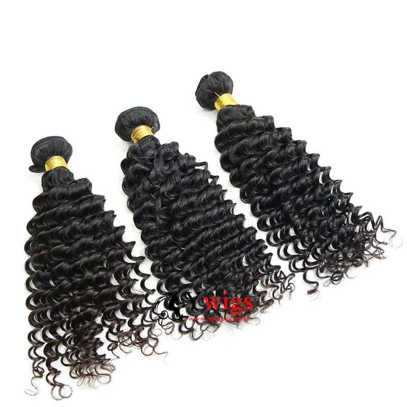 Deep Curly Brazilian Hair Bundles with 5x5 HD Lace Closure PSB10 - Image 3