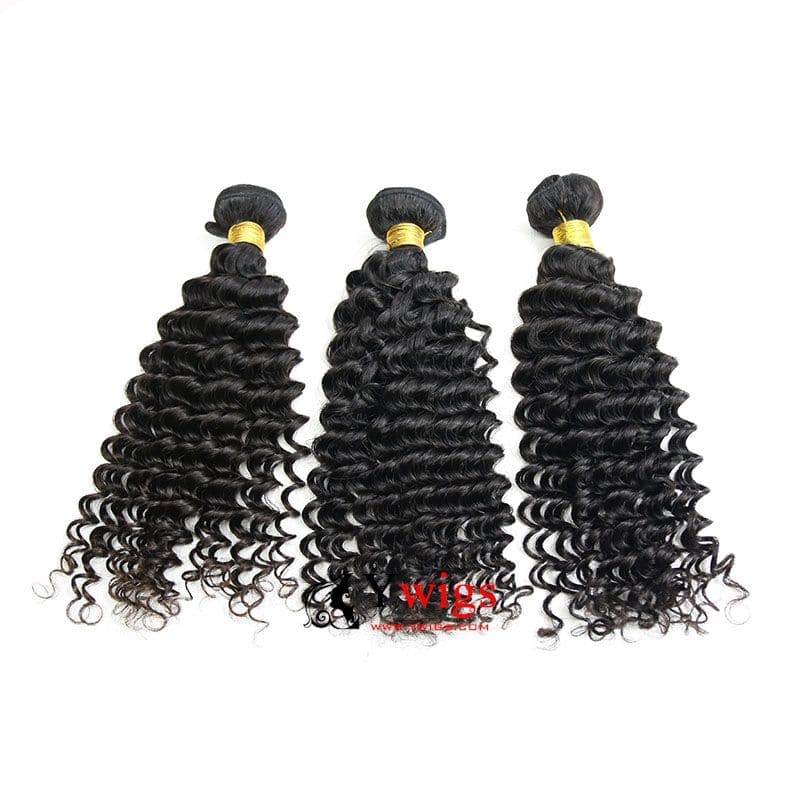 Deep Curly Brazilian Hair Bundles with 5x5 HD Lace Closure PSB10 - Image 5