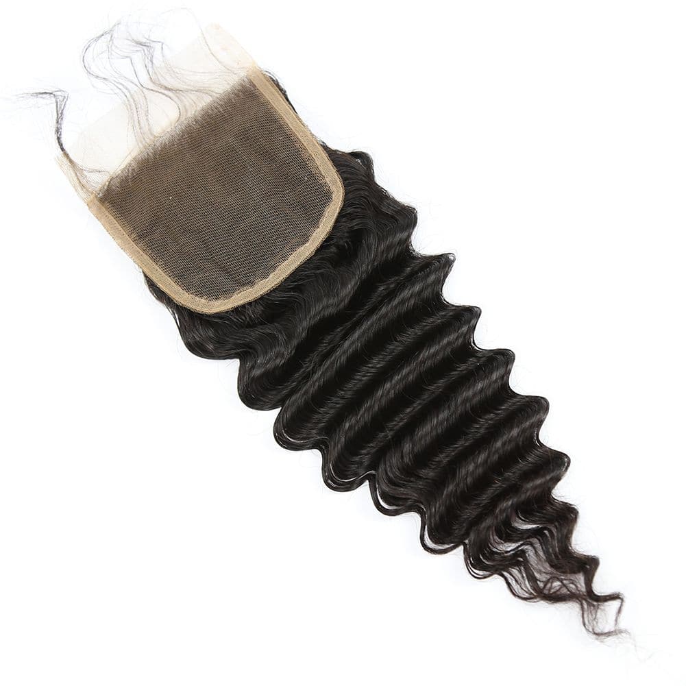 Natural Color Brazilian Hair Deep Wave 5x5 HD Lace Closure LSB05 - Image 4