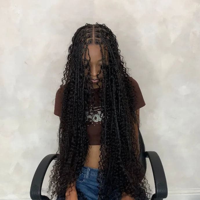 Deep Wave Bulk Hair Extensions for Braiding - Image 11