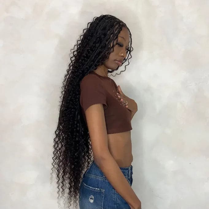 Deep Wave Bulk Hair Extensions for Braiding - Image 12