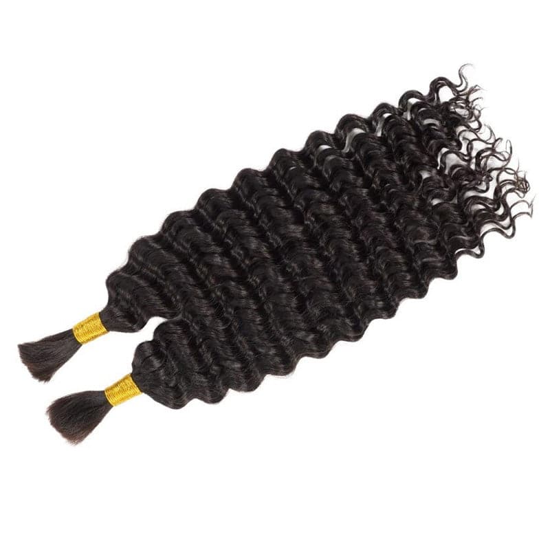 Deep Wave Bulk Hair Extensions for Braiding - Image 18