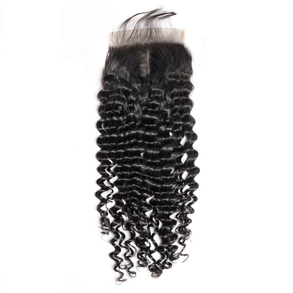 Deep Wave Brazilian Hair Bundles with 5x5 HD Lace Closure PSB05 - Image 2